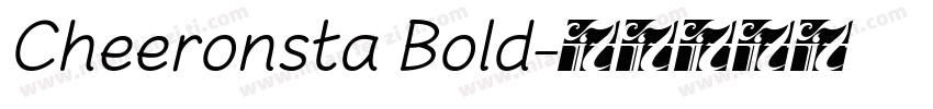 Cheeronsta Bold字体转换